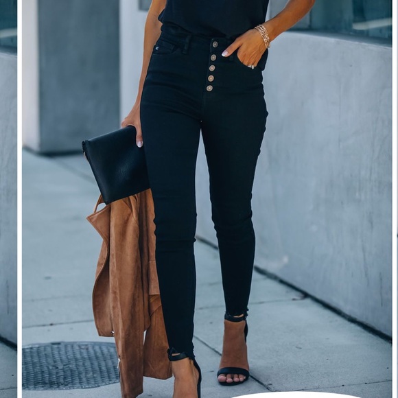 Vici Doll High Rise black skinny jeans - Picture 1 of 6